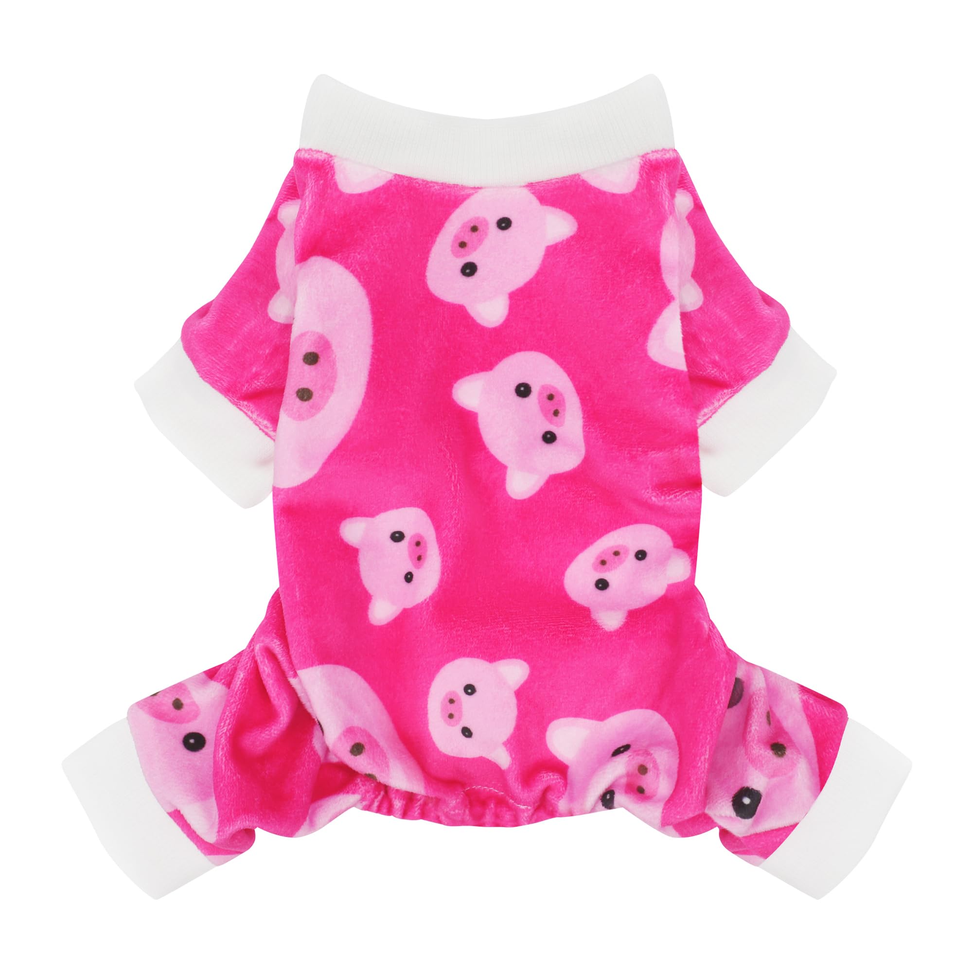 Photo 1 of Paiaite Dog Pajamas Onesie: Comfortable Four-Legged Apparel for Small, Medium, & Large Dogs, Polyester Material for Comfort, Wrinkle Resistance, Moisture Wicking, and Stretchiness Pink Pig 4XL