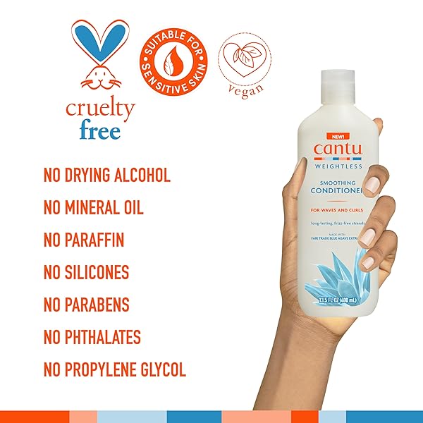 CANTU WEIGHTLESS SMOOTHING CONDITIONER, 13.5 FL OZ