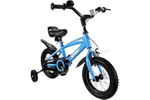 BODIOO Kids Bike for Boys Girls 12 Inch Kid Bike with Removable Training Wheels Sturdy Frame Adjustable Seat Handbrake & Coaster Brake