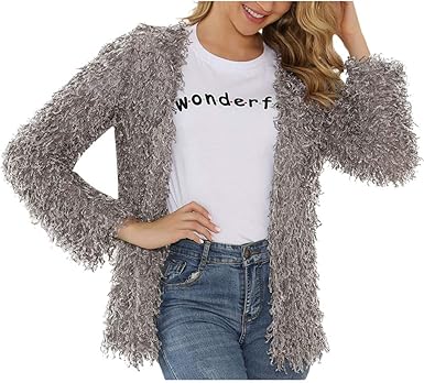 Amazon Com Pumsun Womens Winter Long Sleeve Cardigan Casual Loose