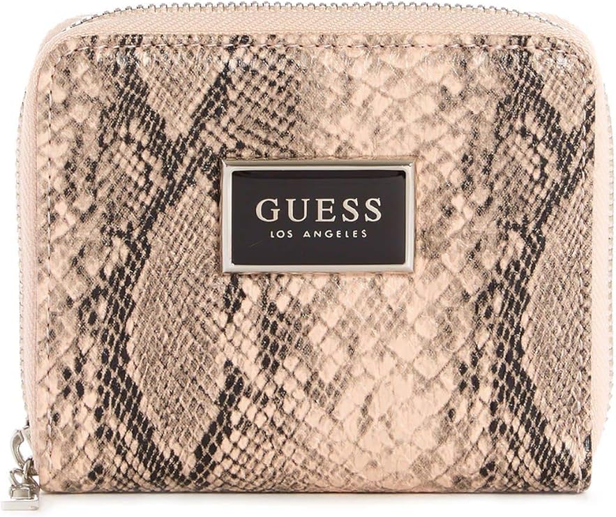 Amazon.com: GUESS Factory Women's Abree Faux-Snakeskin Small Wallet: Clothing
