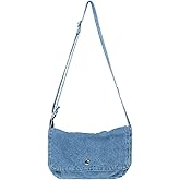YunZh Denim Hobo Bag, Casual Style Lightweight Classic Retro Travel Shopper Purse Shoulder Handbag Messenger Bag