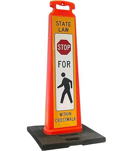 Amazon.com: STOP FOR PEDESTRIAN, MUTCD COMPLIANT. Crossing