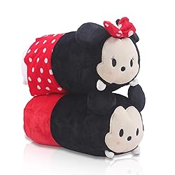 FINEX Set of 2 Mickey Minnie Plush Travel Pillow