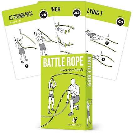 Battle Rope Ubungskarten 6er Set Mit Gefuhrten Krafttraining