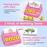 HahaGift Learning Toys Matching Spelling Game for Kids 2-5 Montessori view 3