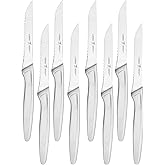 HENCKELS Razor-Sharp Steak Knife Set of 8, German Engineered Informed by 100+ Years of Mastery, Sliver