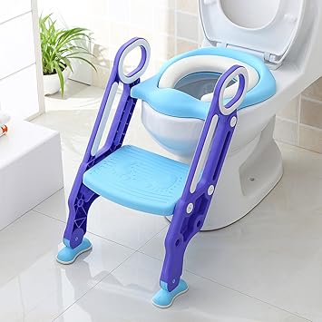 BAMNY Kinder Töpfchentrainer Toiletten Trainer, WC Toilettensitz für kinder Töpfchen Toiletten mit Leiter Treppen Sitz für To