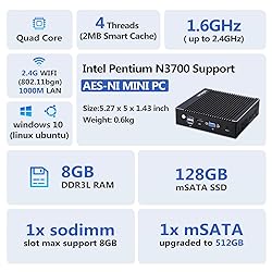 VNOPN Fanless Firewall Appliance Intel N3700/N3710