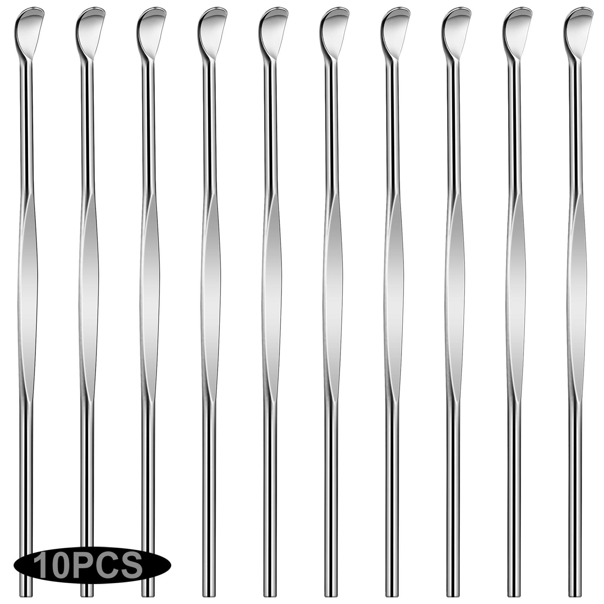 Photo 1 of 10pcs Sliver Metal Ear Cleaner Ear Pick Ear Spoon Earwax Curette Remover Earpick Tool Hanging Clean Tool for Ear Key Hanging Key Pendant