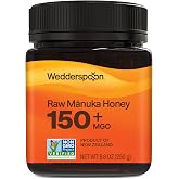 Wedderspoon Raw Manuka Honey 150+ MGO, 8.8 Oz | Unpasteurized New Zealand Honey, Non-GMO, BPA-Free Jar, Superfood &amp; Natural Wellness Support