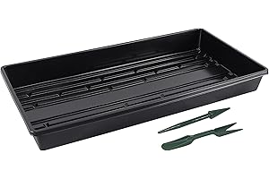 Gardzen 10 Pack Seed Trays, Reusable Plant Grow Trays, Ideal for Seed Starting, Microgreens, Indoor Gardening, and Greenhouse Plant Nurseries - No Drain Holes, 20"x10"