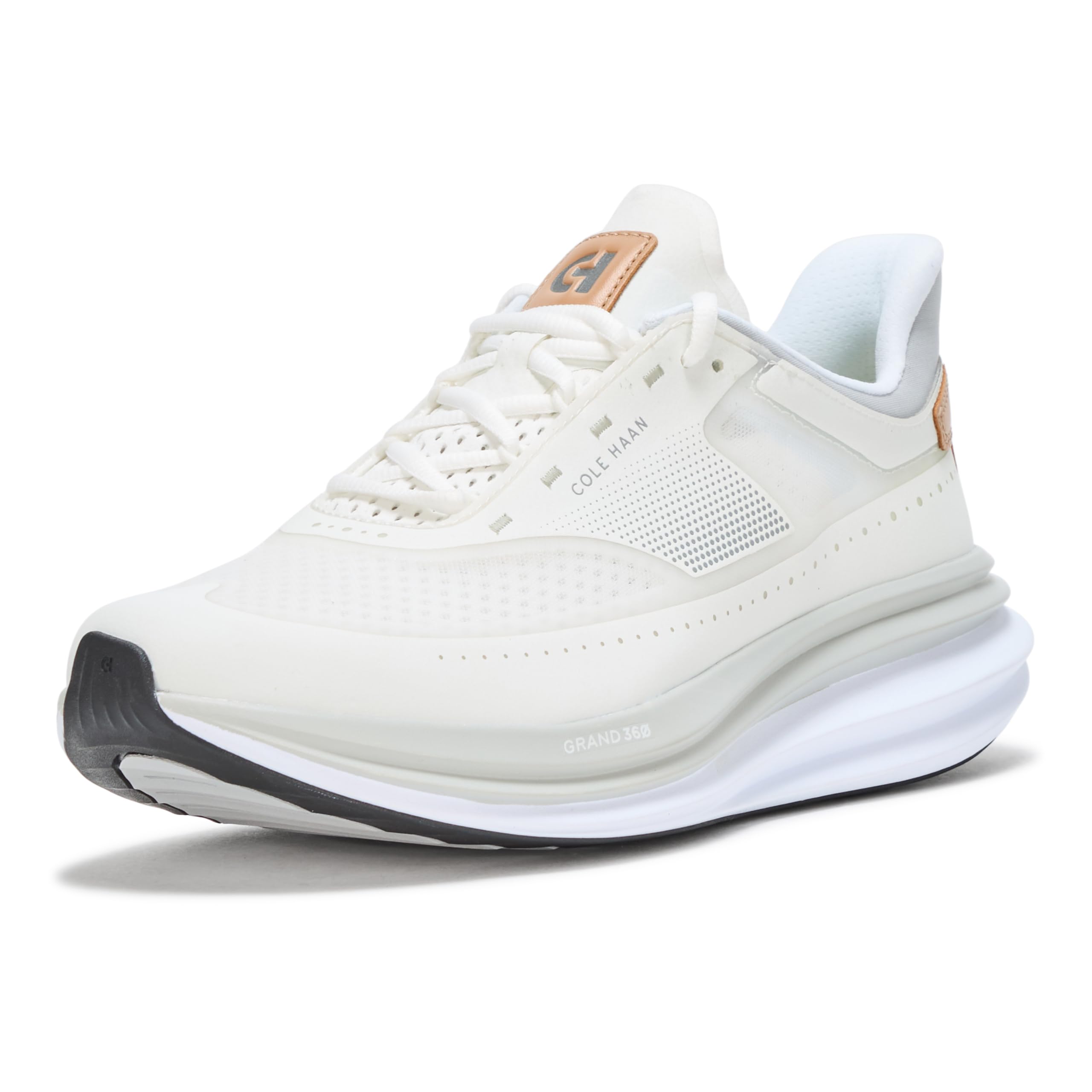 Cole Haan Men’s Original Grand Quadstar Running Sneakers, Optic White/Nimbus Cloud/Optic White, 7.5-W US