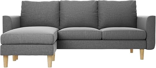 Brooke Canape D Angle En Gris Amazon Fr Cuisine Maison