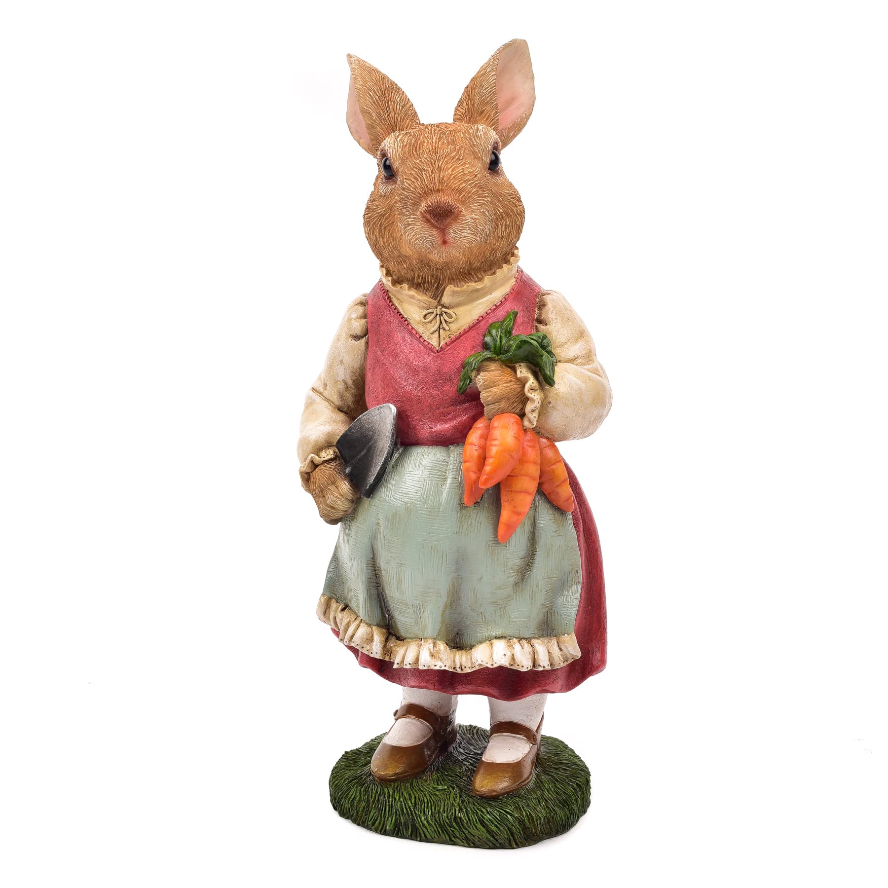 Widdop and Co Garden/Lawn Ornament 30cm - Rabbit with Carrots