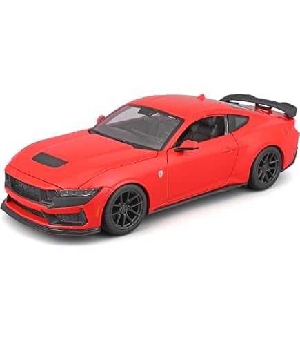 Amazon.com: 2018 Ford Mustang GT 5.0 Orange with Black Wheels 1/24