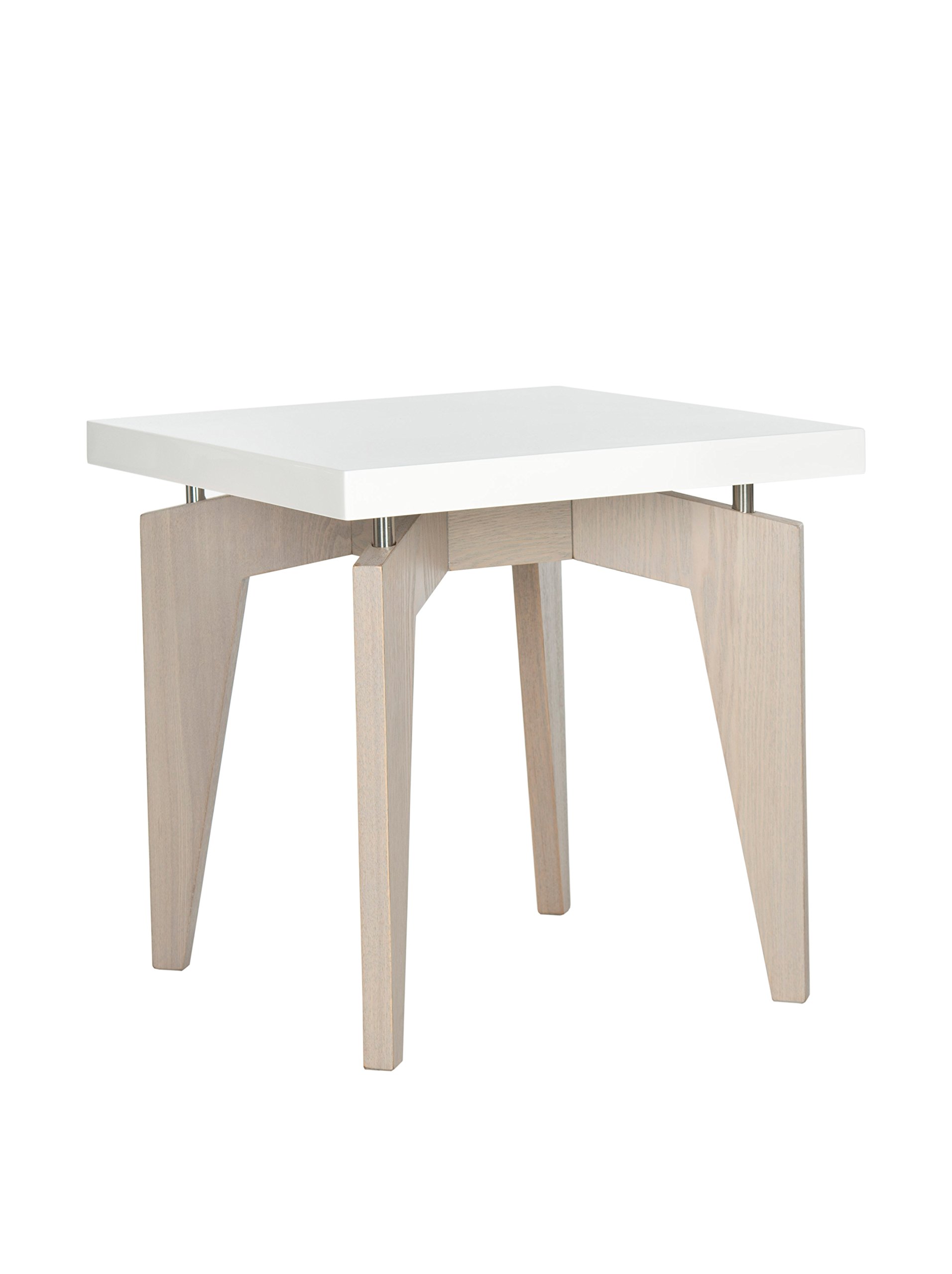 SAFAVIEH Contemporary Wooden , in White and Grey, 50 X 50 X 49.78