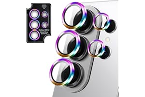 Khxriypha for Samsung Galaxy S26 Ultra Camera Lens Protector, 9H Shatterproof Tempered Glass + Aluminum Alloy Metal Ring, Cas