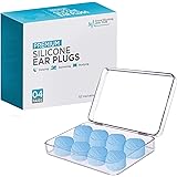 Ear Plugs for Sleeping, Reusable Silicone Moldable Noise Cancelling Sound Blocking Reduction Earplugs for Swimming, Snoring,