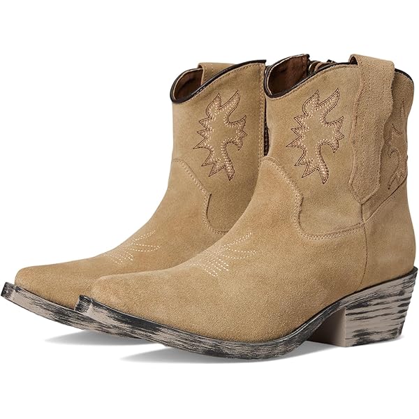 Amazon.com | Corral Boots Women's Q7037 Ankle Boot, Almond, 6