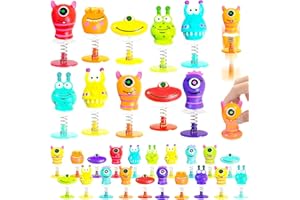 Cmaqpw 30 PCS Spring Launchers Toys,Big Eye Monster Jumping Popper Toy,Pop Up Bouncy Spring Toys for Kids,Pinata Toys,Goodie Bags,Easter Stuffers,Classroom Prizes Rewards