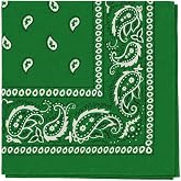 Motique Accessories Extra Large Paisley Bandana 27x27 Inch