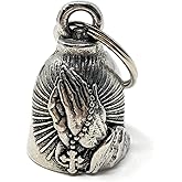 Bravo Bells Pray Hands Bell - Biker Bell Accessory or Key Chain for Good Luck on The Road