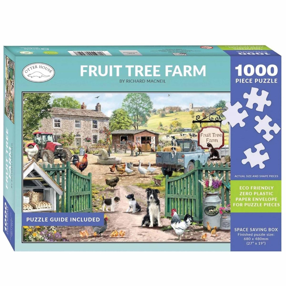 Otter House Gift 1000 Piece Jigsaw Puzzle - Fruit Tree Farm