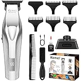 KEMEI KM-3023-702 Professional Hair Clipper for Men, Zero Gapped Cordless Beard Trimmer, Barber Clippers with USB Rechargeable, Edgers, Fade Clipper, Gift for Men