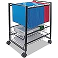 Advantus 34075 Mobile File Cart w/Sliding Baskets, 12 7/8w x 15d x 21 1/8h, Black