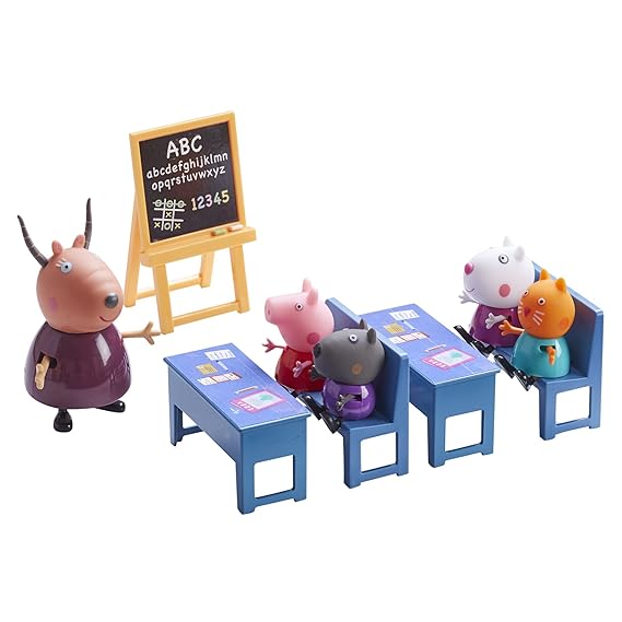 Boti Europe B.V. 33081 - Peppa Klassenzimmer, 10 teiliges Spielset
