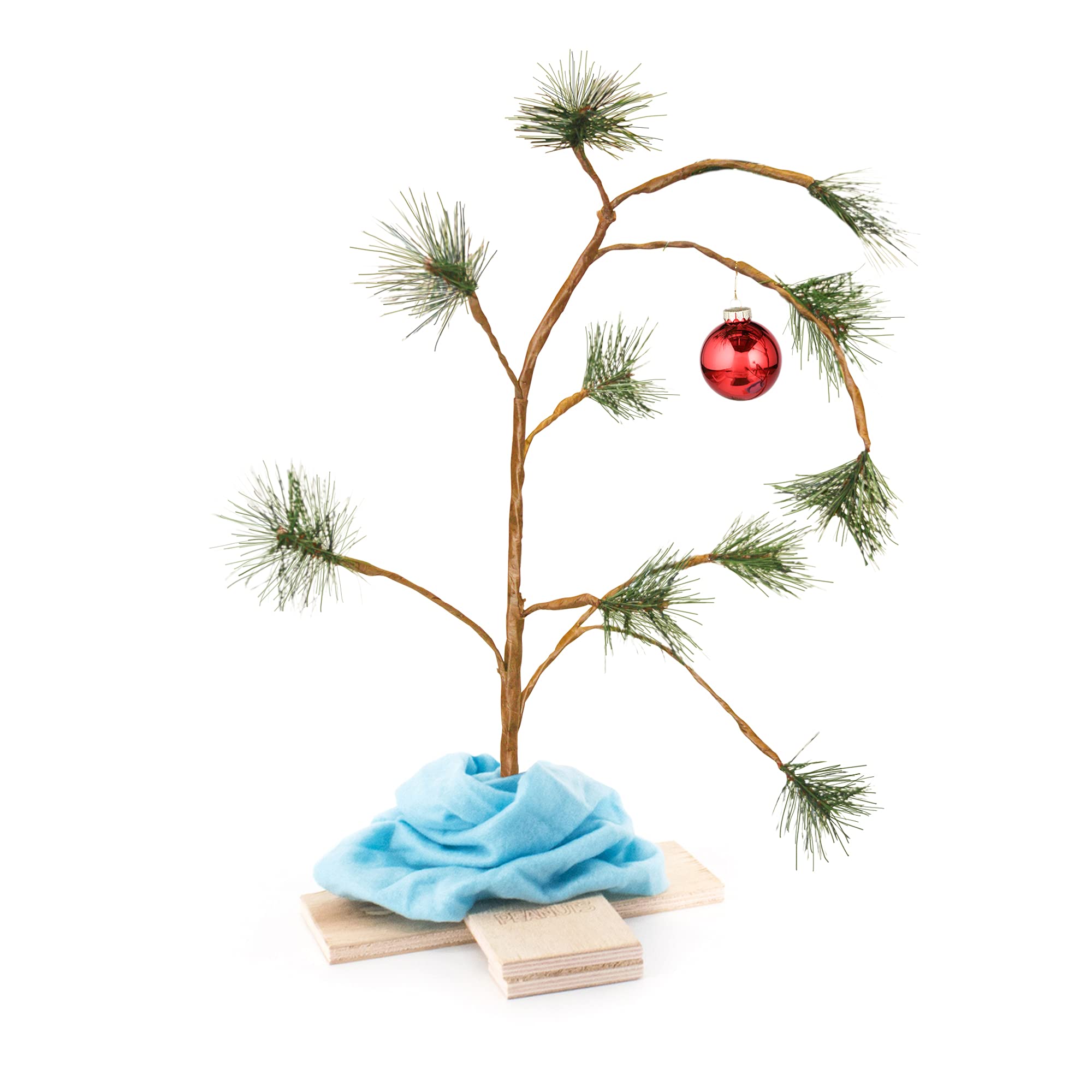 Photo 1 of **MISSING BASE***PRODUCTWORKS 24-Inch Peanuts Charlie Brown Musical Christmas Tree with Linus Blanket