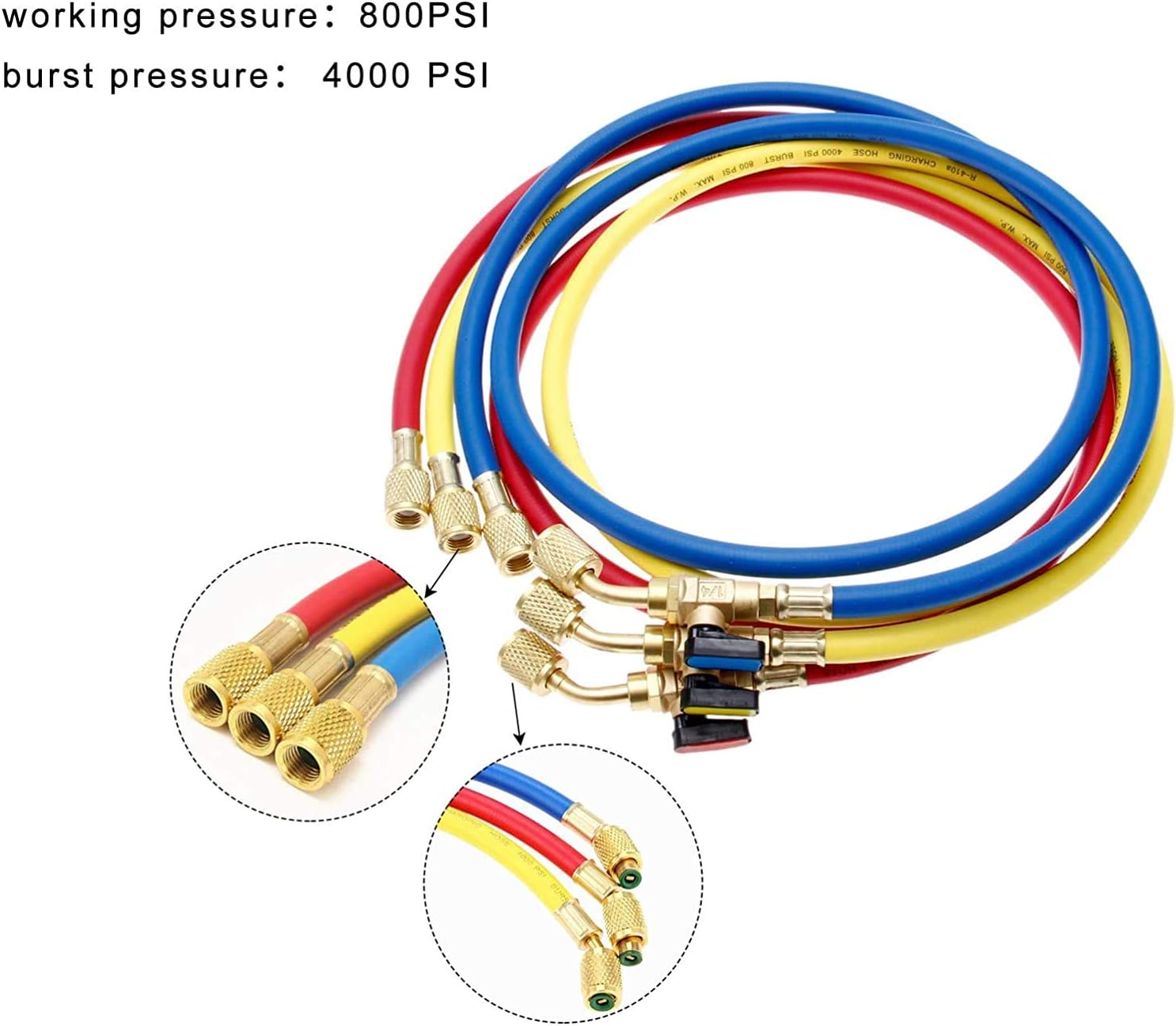 gohantee Refrigerant Charging Hose Ball Valve - Image 4