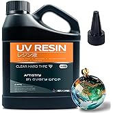 UV Resin 500g, Demorex Upgrade UV Resin Kit, Low Odor Crystal Clear Epoxy, Fast Cure for Jewelry Making, Molds, DIY Craft Decoration, Bonding, Casting and Coating
