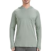 netdraw Men's Bamboo Viscose Performance Hoodie with Pocket UPF 50+ Long Sleeve Lightweight Hiking Athletic Sun Shirt