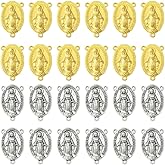 MakemadeDIY Assorted Metal Connectors Pendants Charms for Jewelry Making with Double Loops Flower Evil Eyes Butterfly Heart Cross Links Golden Pendants for Necklaces Bracelets Earrings