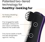 Pet Teezer Large Deshedding Grooming Brush Purple Grey for Dogs view 2