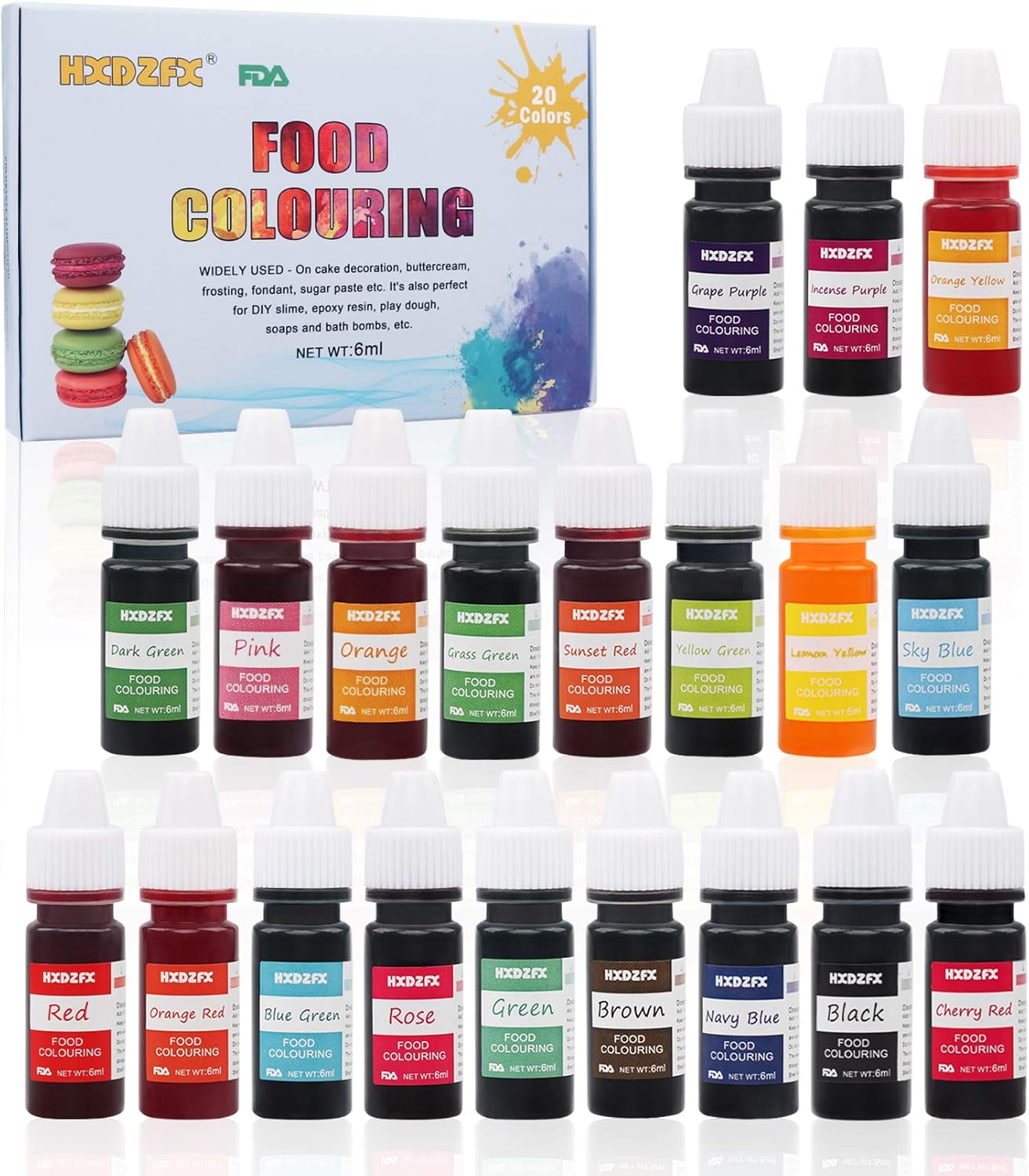 Coloranti Alimentari a 20 colori Colorante Alimentare Liquido