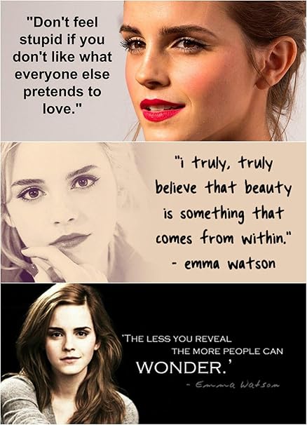 Amazoncom Emma Watson Quotes Zolto Poster 12 X 18