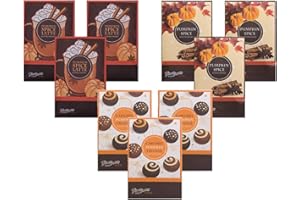 FloralSimplicity Sachets Perfectly Pumpkin Bundle 3 Pumpkin Spice Latte (Supplies Limited), 3 Caramel Pumpkin Truffle, 3 Pumpkin Spice - 9 Pack - Long Lasting, ECO-Friendly Home Fragrance