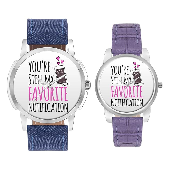 Gifts for Couple, Multicolor Dial Wrist Watch for Men and Women