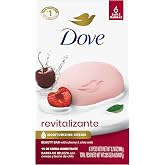 Dove Revitalizing Beauty Bar Soap , Cherry &amp; Chia Milk, I 6 Count 3.75 oz | Moisturizing beauty bar with cherry and chia milk for refreshed, soft and healthy-looking skin