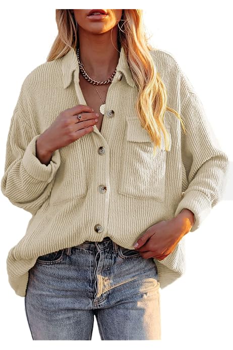 Womens Corduroy Jacket Oversized 