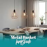 Giggi Rose Gold Cage Ceiling Light Shade Pendant Fitting view 6