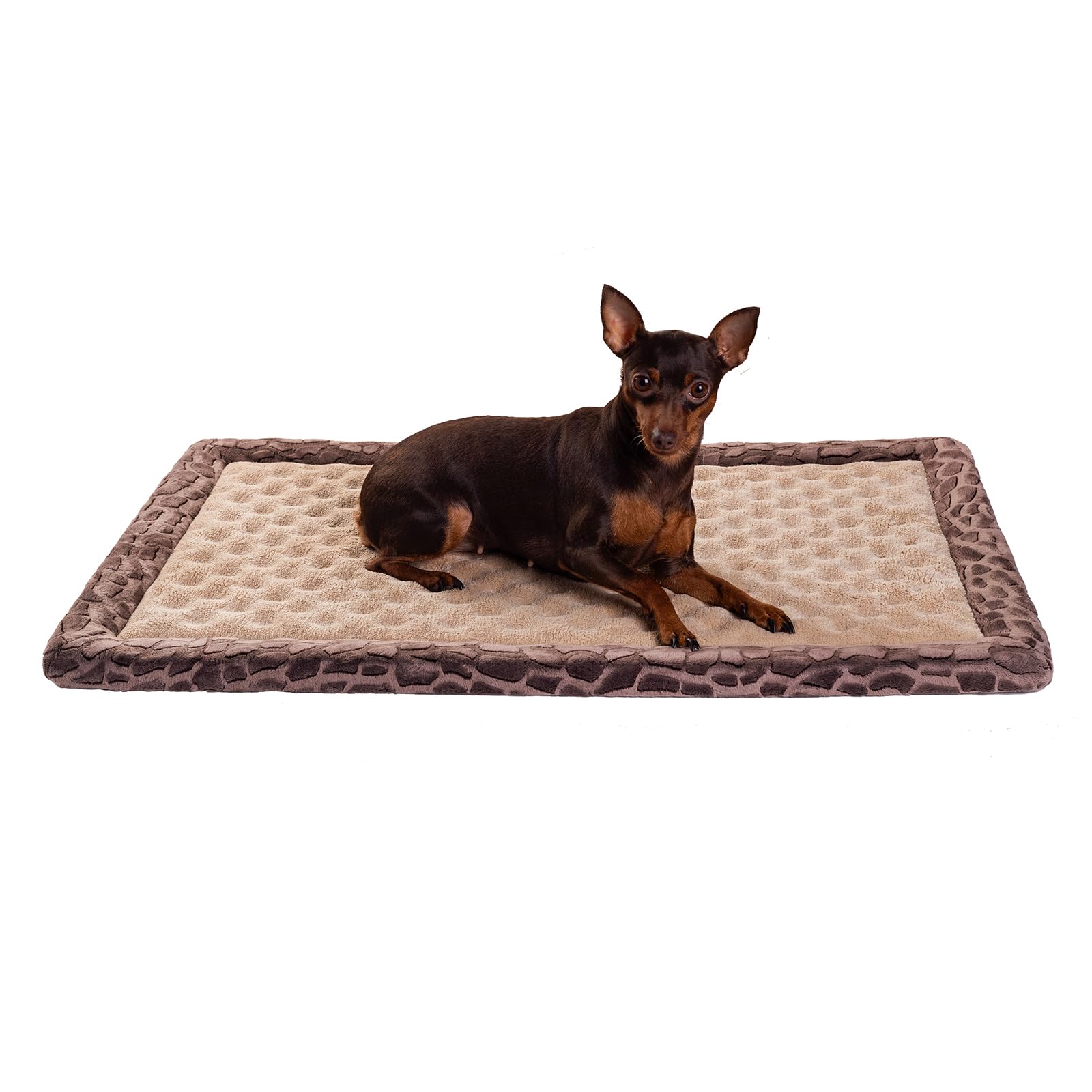 Photo 1 of MINIDEAR Dog Crate Pad, Crate Bed Non-Skid Kennel Pad, Rubber Backing Memory Foam for Dog Bed Mat, Entryway Mat, Bathroom Rugs Machine Washable Dog Bed for Crate