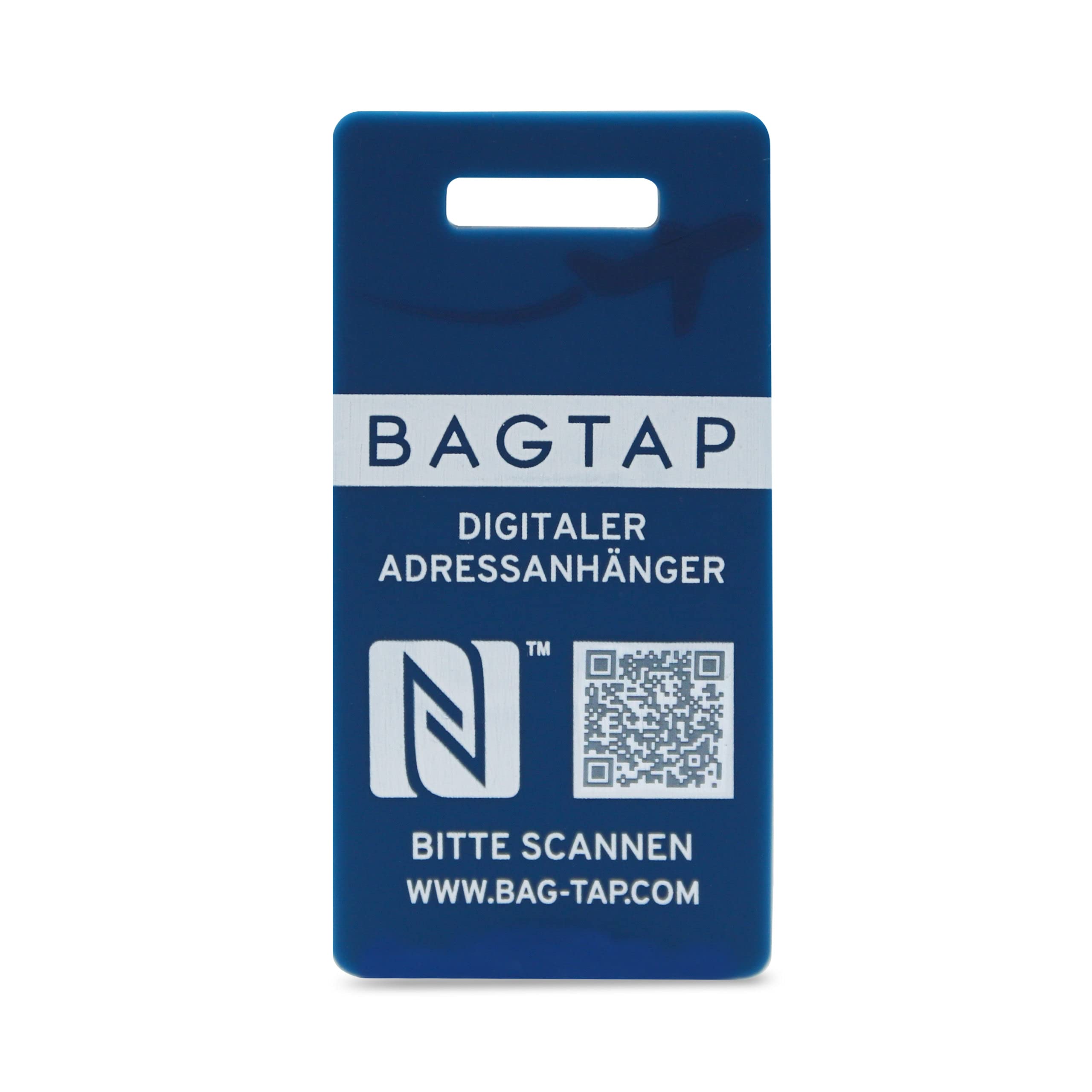 Bagtap - PVC - digital luggage and travel tag., Silicone_blue (Blue) - 4260313688227