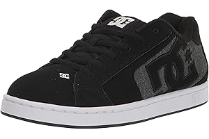 DC Men's Net Lace-Up Shoe, Wild Dove/Black, 6 US