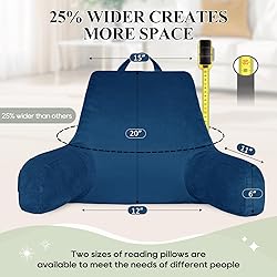 downluxe Reading Pillow with Support Arms, Bed