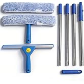 iYunYoug 68" Squeegee for Window Cleaning | Window Squeegee with Extension Pole, For Outdoor High Windows, Shower Glass Door, Car Windshield