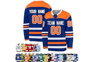 Custom Hockey Jersey for Mens Youth Kids Personalized Boys Ice Hockey Practice Jersey Uniform Add Own Name Number Team Logo